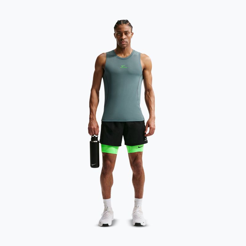 Men's training shorts Nike Pro Dri-Fit Fitness Long green strike/black 2