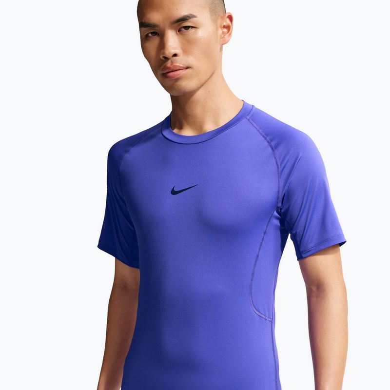 Men's training T-shirt Nike Pro Dri-Fit Tight Fitness persian violet/black 4