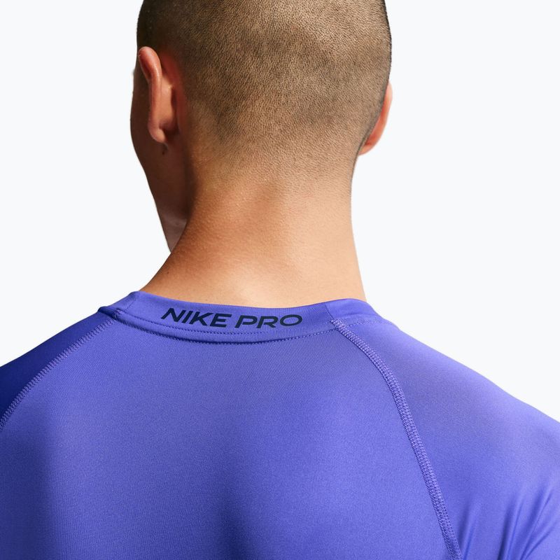 Men's training T-shirt Nike Pro Dri-Fit Tight Fitness persian violet/black 5