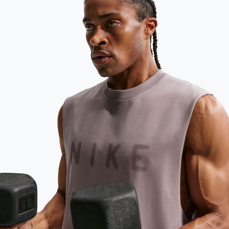 Men's training T-shirt Nike Athletic Club Dri-Fit light violet ore/light violet ore 6