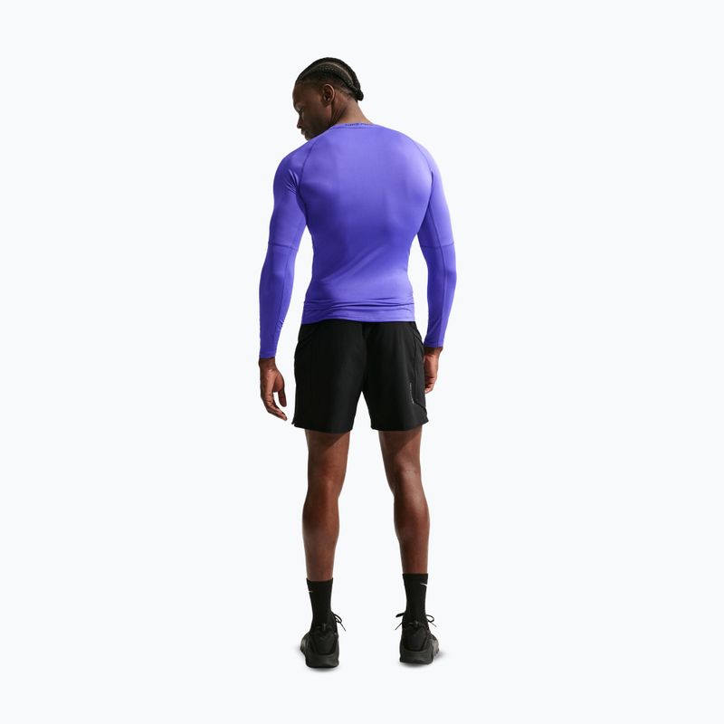 Men's training longsleeve Nike Pro Dri-Fit Tight Fitness persian violet/black 3