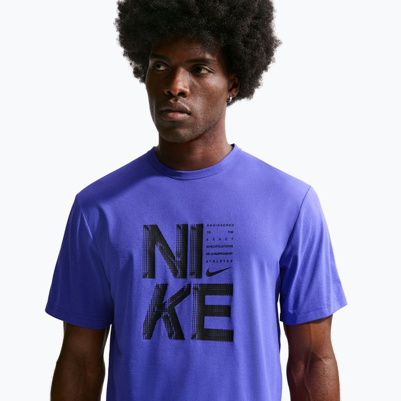 Men's training T-shirt Nike Hyverse Dri-Fit Persian violet/black 5