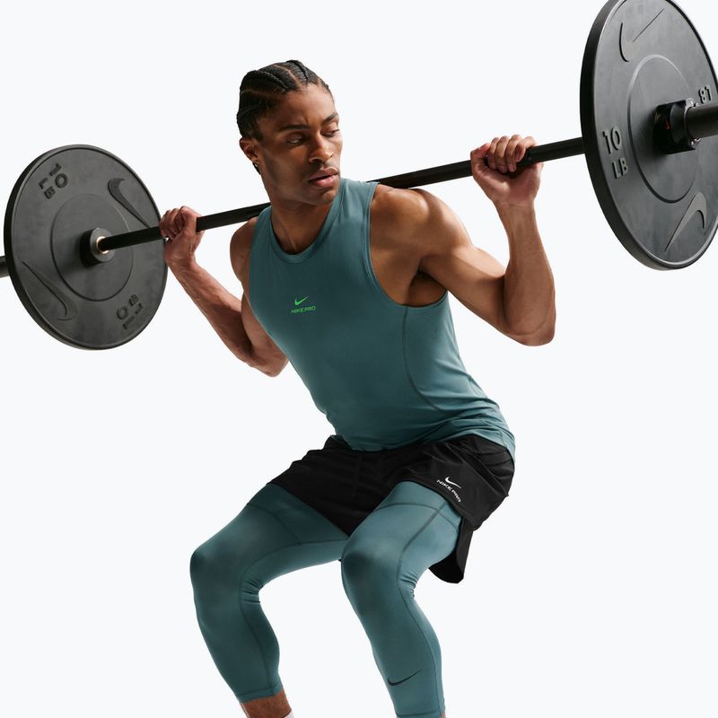 Men's training leggings Nike Pro Dri-Fit 3/4 Tight Fitness mineral slate/black 6