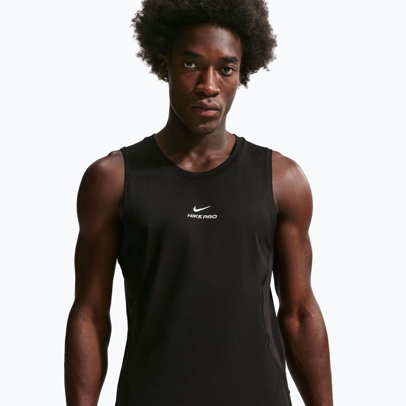 Men's training T-shirt Nike Pro Training Dri-Fit black/white 4