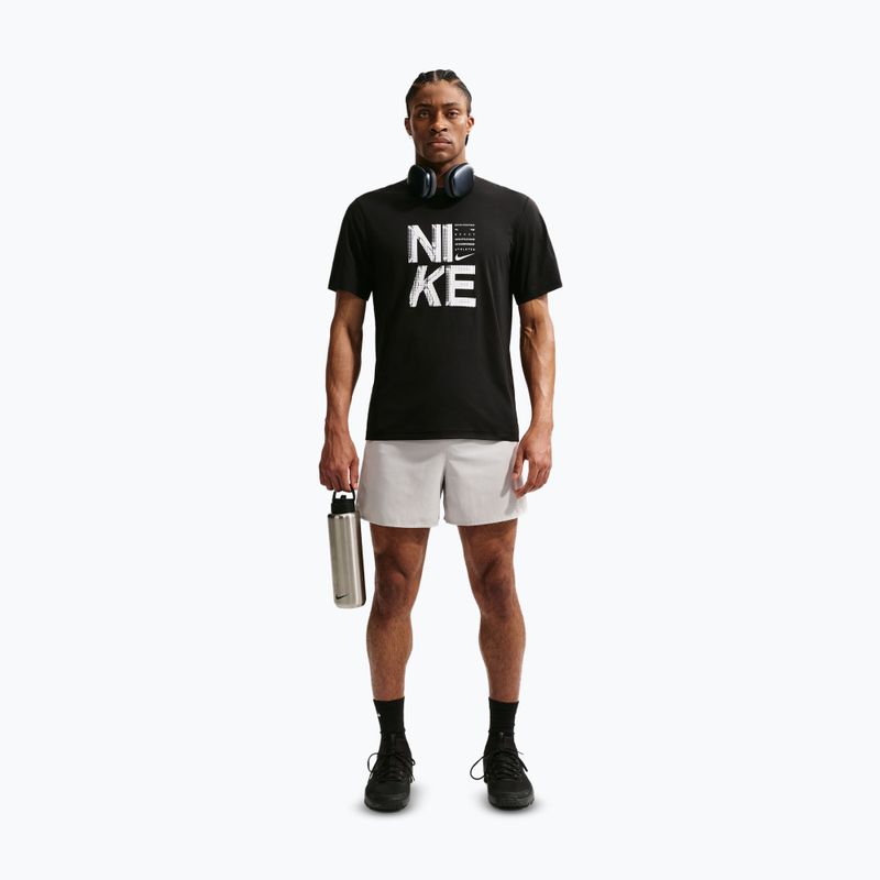 Men's training T-shirt Nike Hyverse Dri-Fit Persian black/white 2