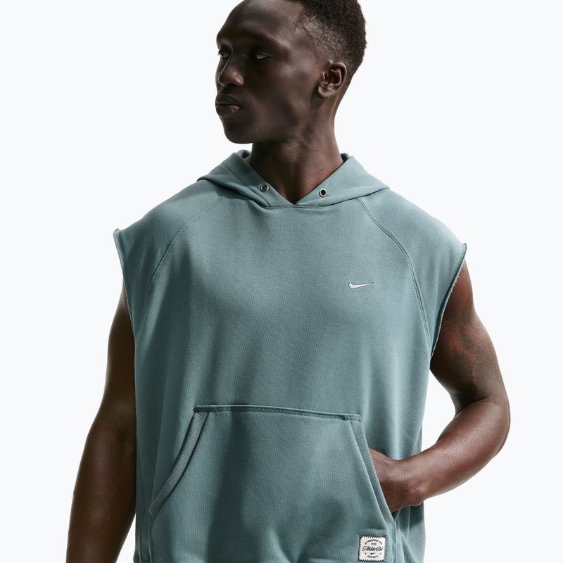 Men's training sweatshirt Nike Athletic Club Dri-Fit Sleeveless Hoodie mineral slate/mineral slate 4