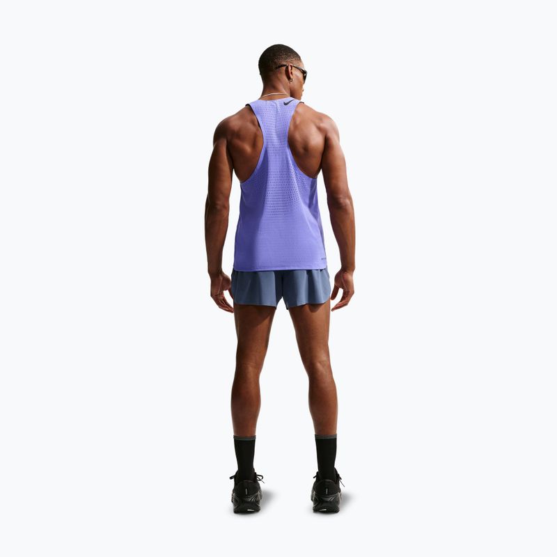 Men's running T-shirt Nike AeroSwift Dri-Fit ADV sapphire/black 3