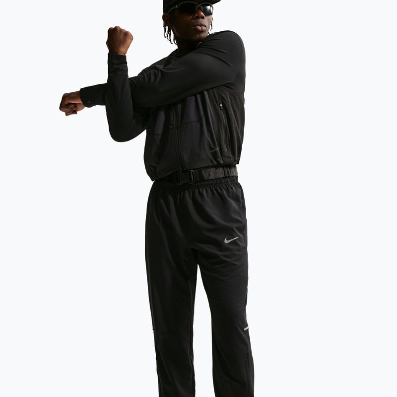 Men's running trousers Nike Miler Dri-Fit Woven black/black 4