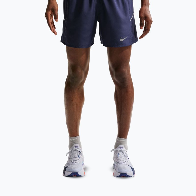 Men's running shorts Nike Miler Dri-Fit 2in1 5" midnight navy 4