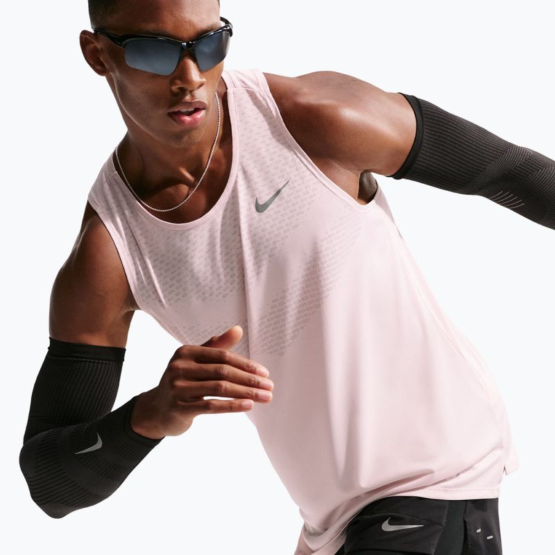 Men's running T-shirt Nike Stride Dri-Fit ADV silt red 4
