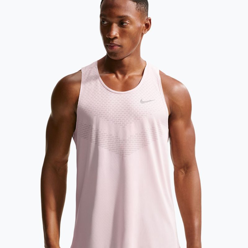 Men's running T-shirt Nike Stride Dri-Fit ADV silt red 5