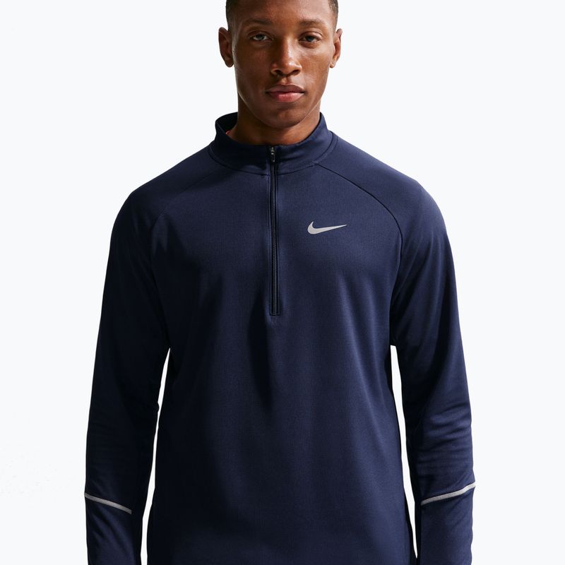 Men's running sweatshirt Nike Miler Dri-Fit UV 1/2 Zip midnight navy 4