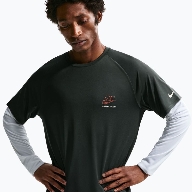 Men's running T-shirt Nike Stride Dri-Fit ADV black spruce 4