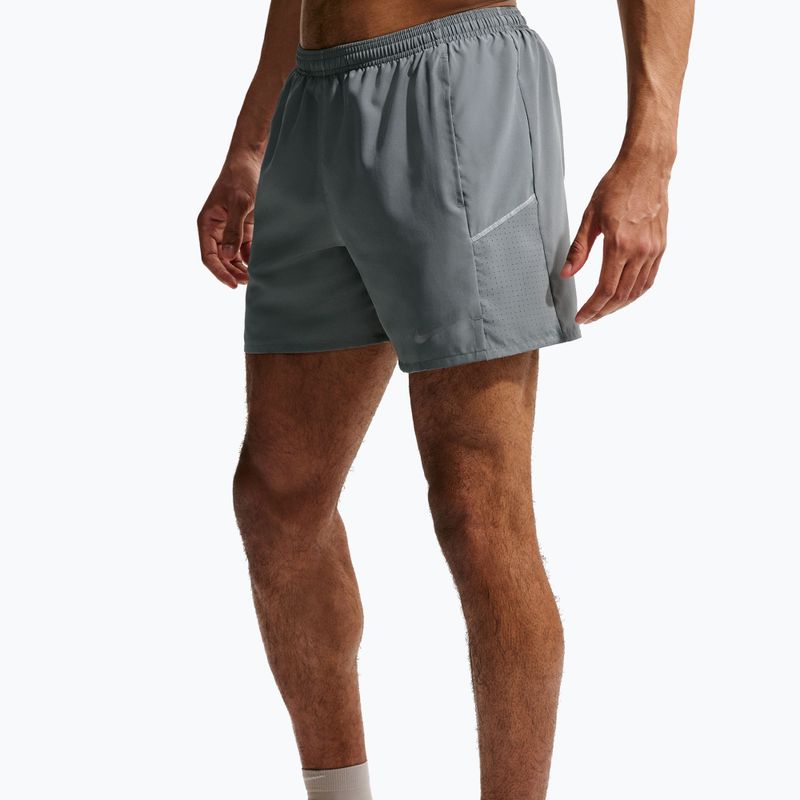 Men's shorts Nike Miler Dri-Fit Brief Lined 5" smoke grey/smoke grey 5