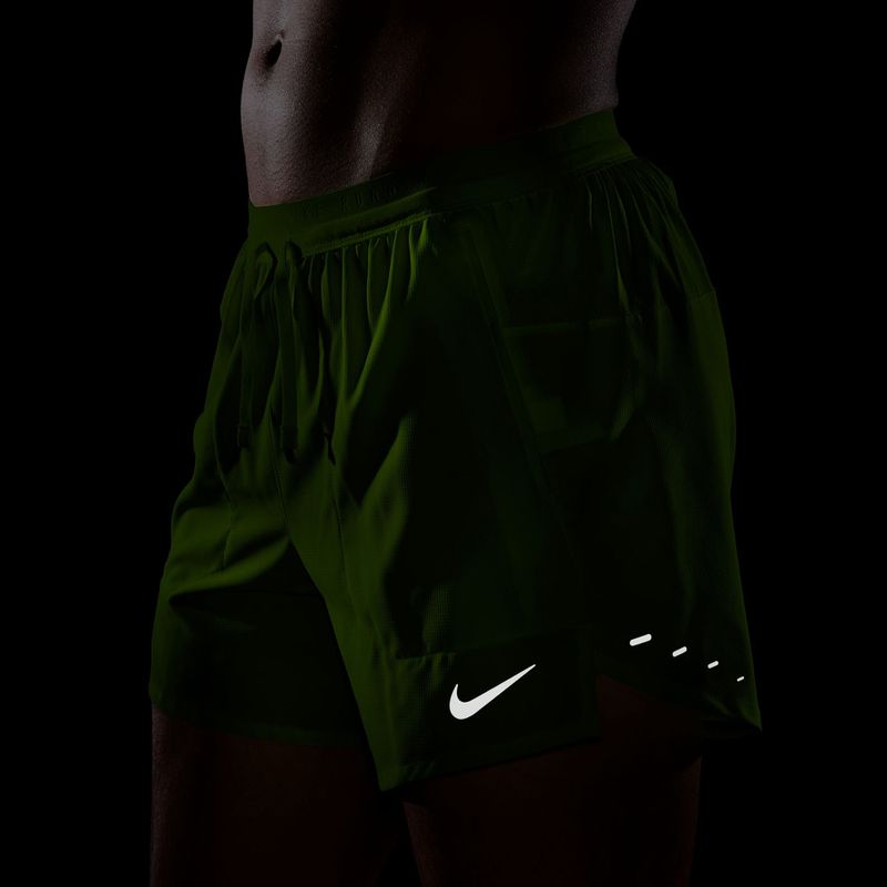 Men's Nike Stride Dri-Fit Brief-Lined 5" Shorts volt ice 7