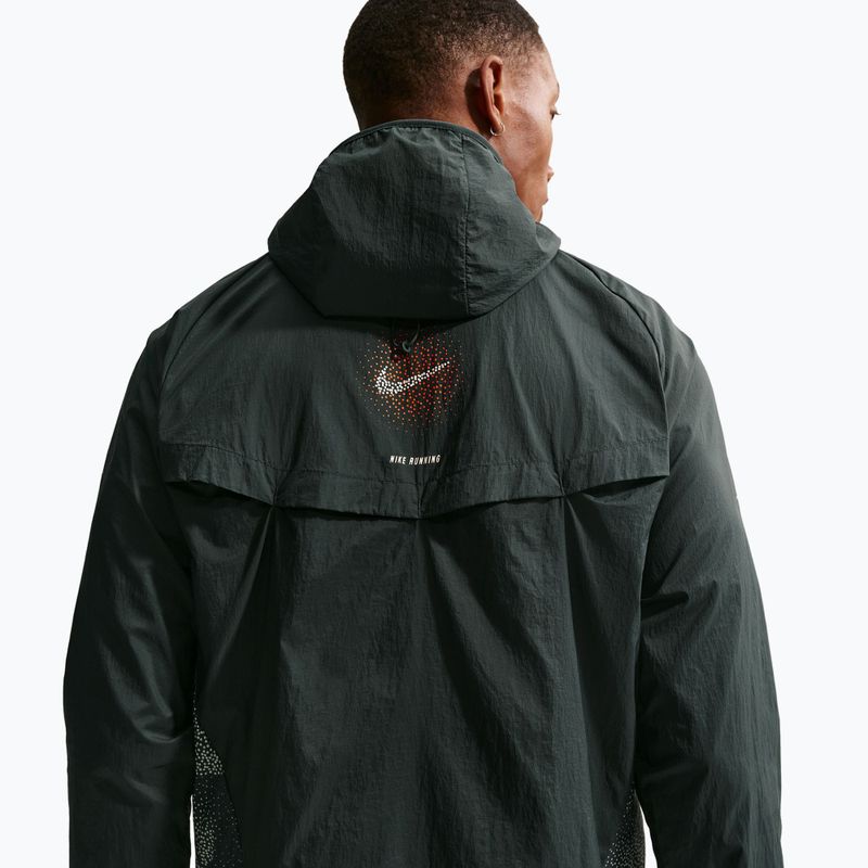 Men's running jacket Nike Stride Repel UV black spruce 5