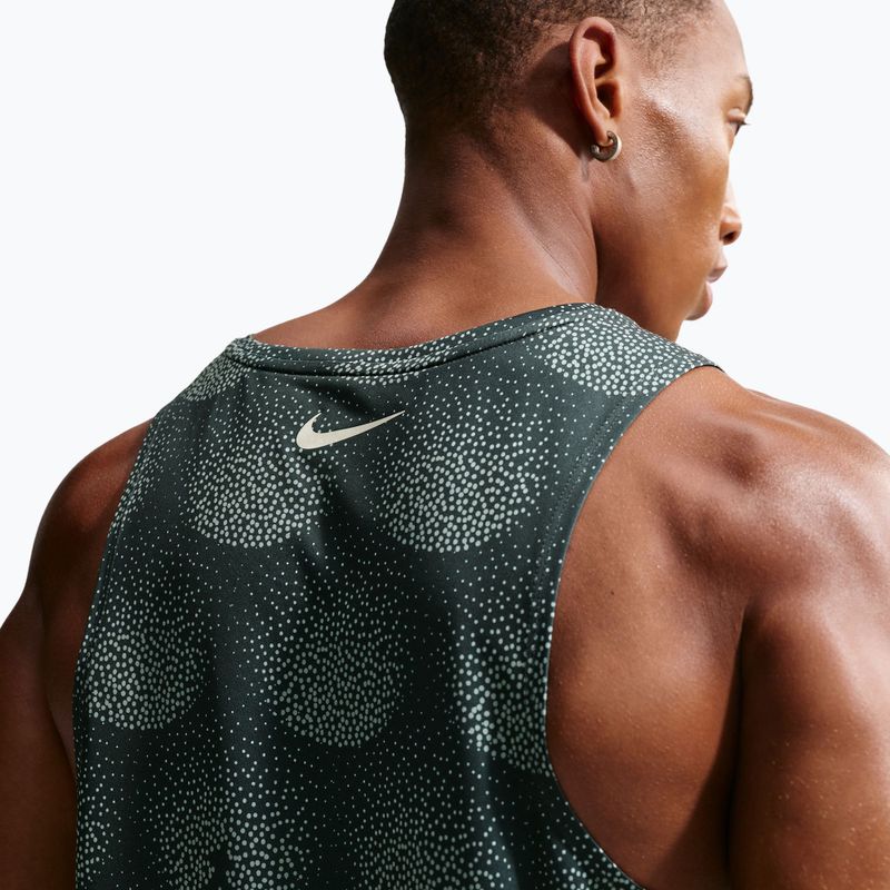 Men's running T-shirt Nike Stride Dri-Fit ADV black spruce 5