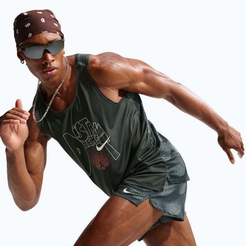 Men's running T-shirt Nike Stride Dri-Fit ADV black spruce 6