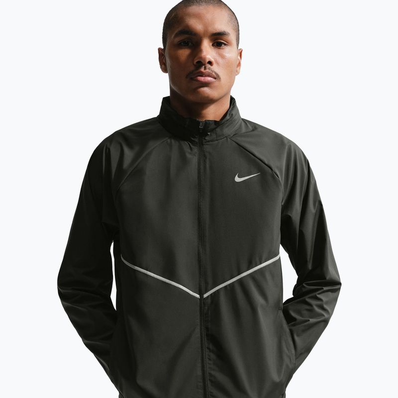 Men's running jacket Nike Miler Repel UV black/black 4