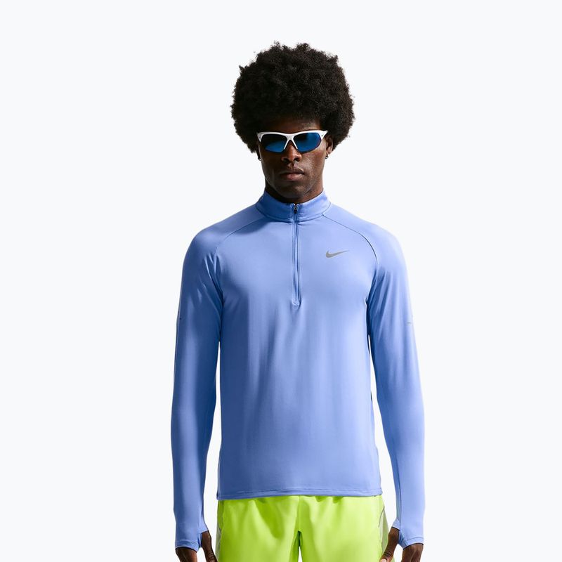 Men's running sweatshirt Nike Stride 1/4 Zip Dri-Fit royal pulse