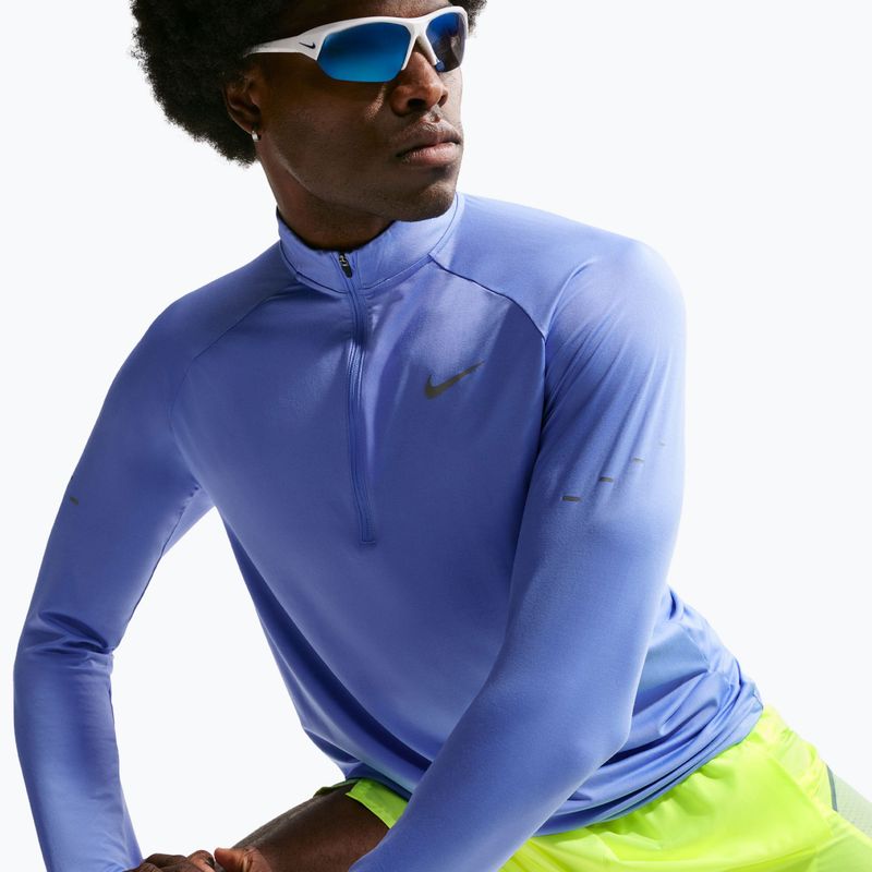Men's running sweatshirt Nike Stride 1/4 Zip Dri-Fit royal pulse 4