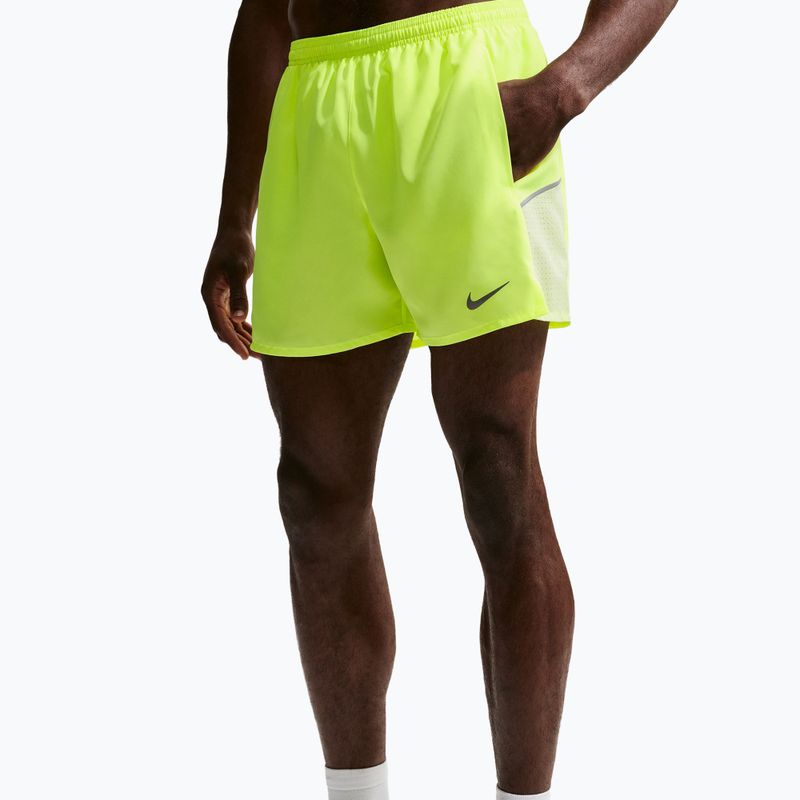 Men's shorts Nike Miler Dri-Fit Brief Lined 5" volt ice/barely volt 4