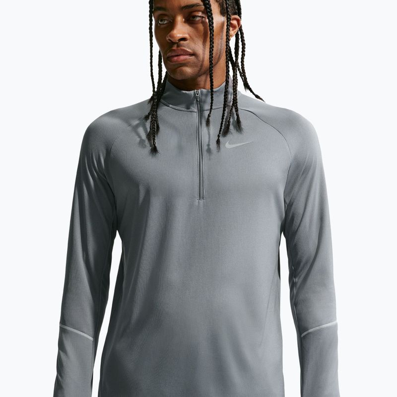 Men's running sweatshirt Nike Miler Dri-Fit UV 1/2 Zip smoke grey 5