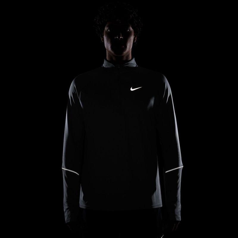 Men's running sweatshirt Nike Miler Dri-Fit UV 1/2 Zip smoke grey 7