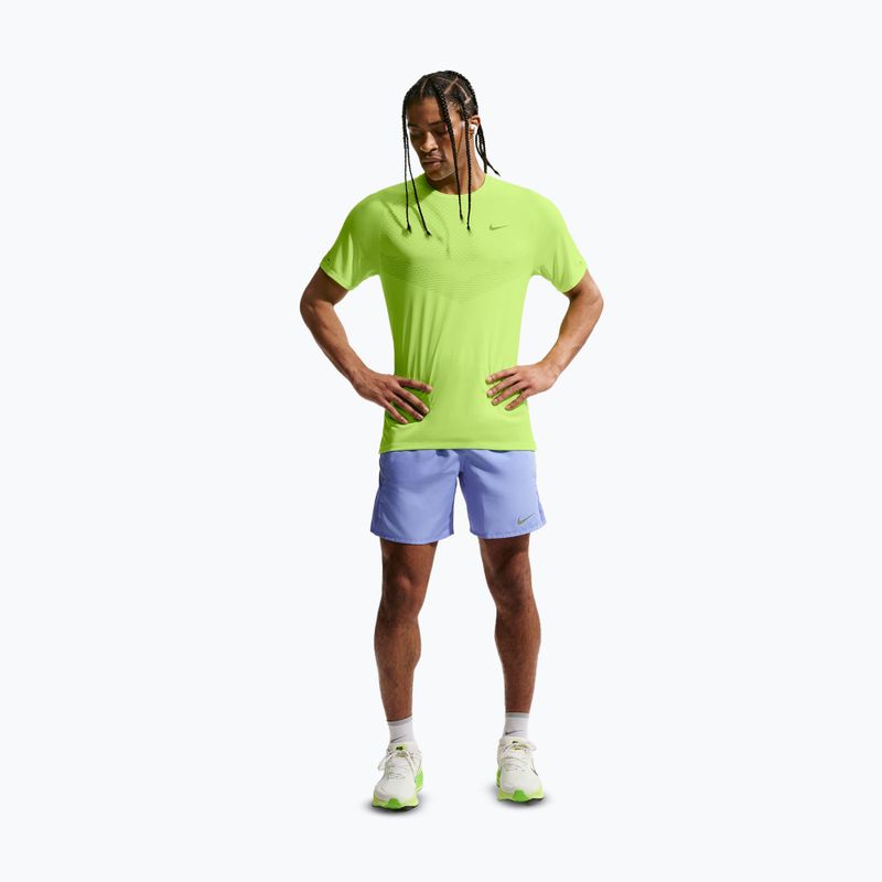 Men's running T-shirt Nike Stride ADV volt ice 2
