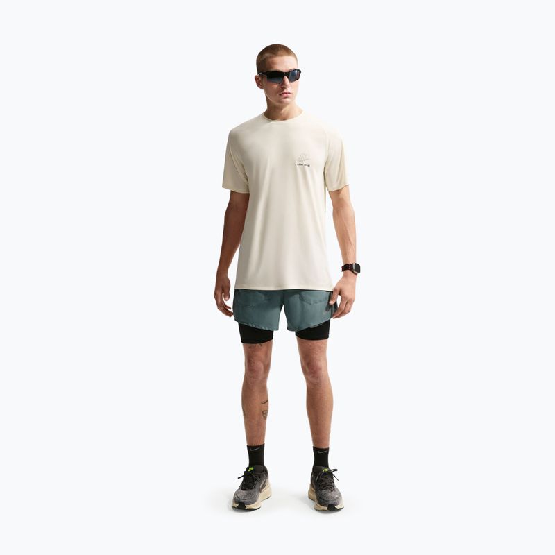 Men's running T-shirt Nike Stride Dri-Fit ADV coconut milk 2