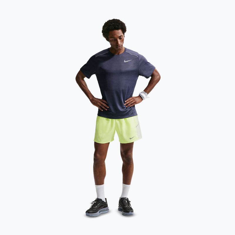 Men's running shorts Nike Miler Dri-Fit 2in1 5" volt ice/barely volt 2