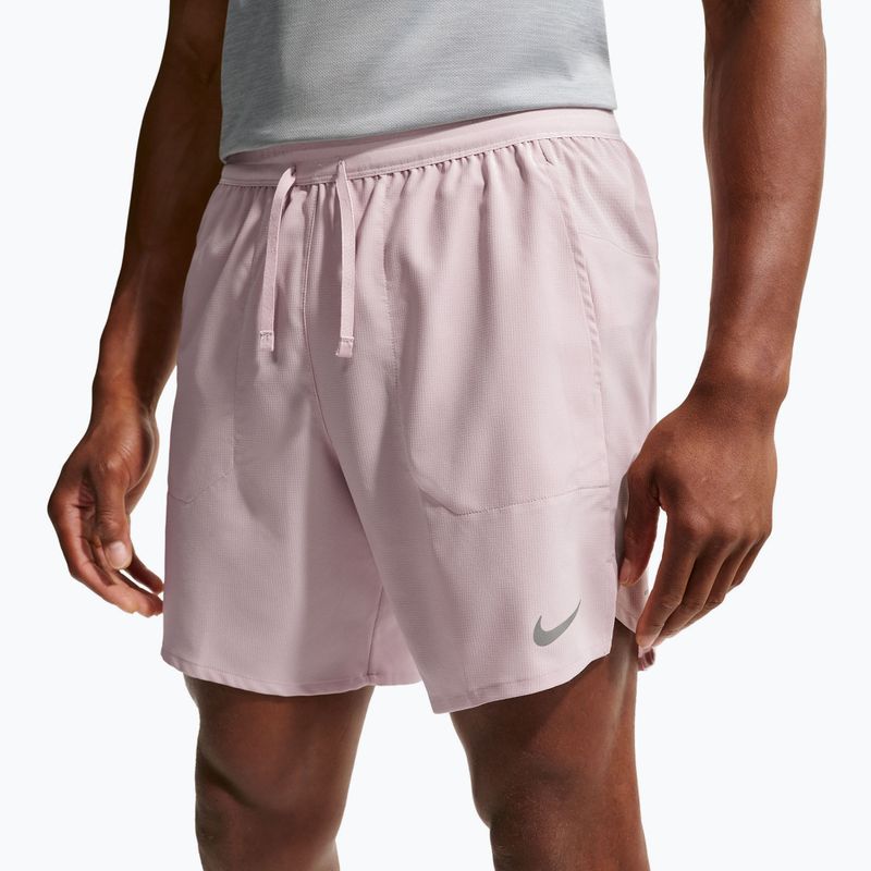 Men's running shorts Nike Stride Dri-Fit Brief-Lined 7" particle rose 5