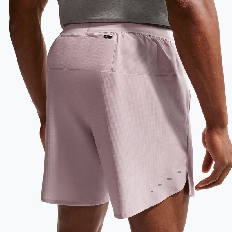 Men's running shorts Nike Stride Dri-Fit Brief-Lined 7" particle rose 6