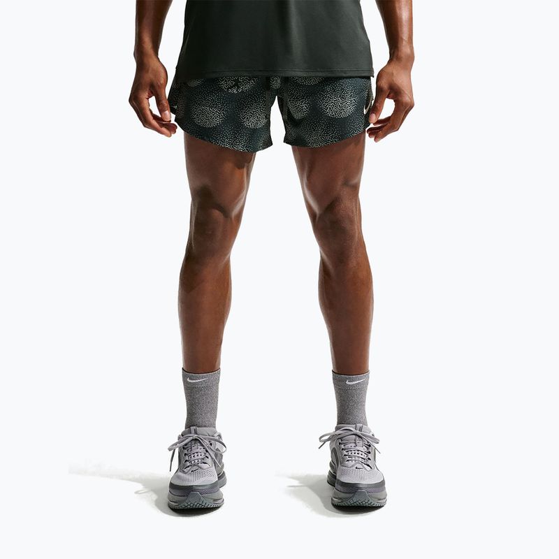 Men's running shorts Nike Stride Dri-Fit Brief Lined 5" black spruce