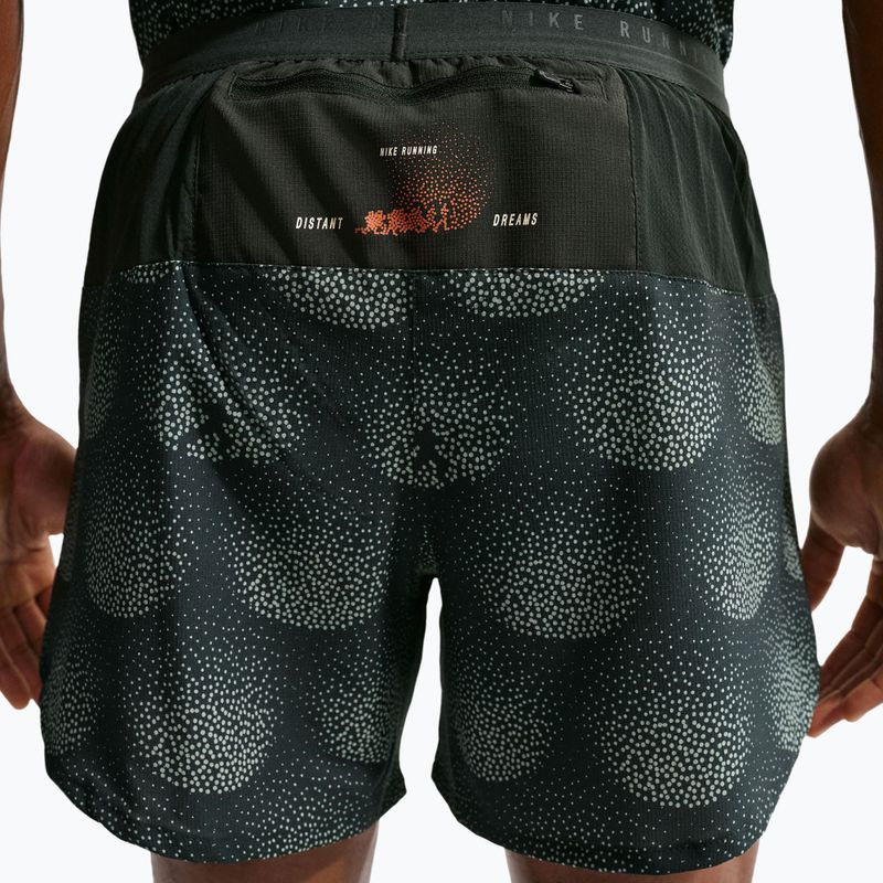 Men's running shorts Nike Stride Dri-Fit Brief Lined 5" black spruce 6