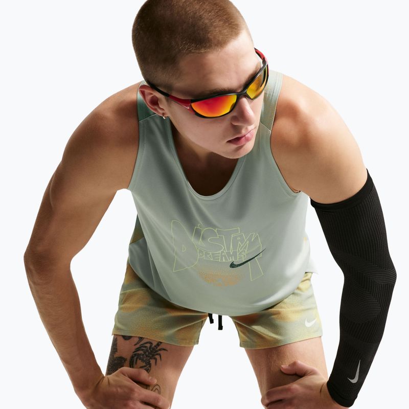 Men's running T-shirt Nike Stride Dri-Fit ADV jade horizon/linen 5