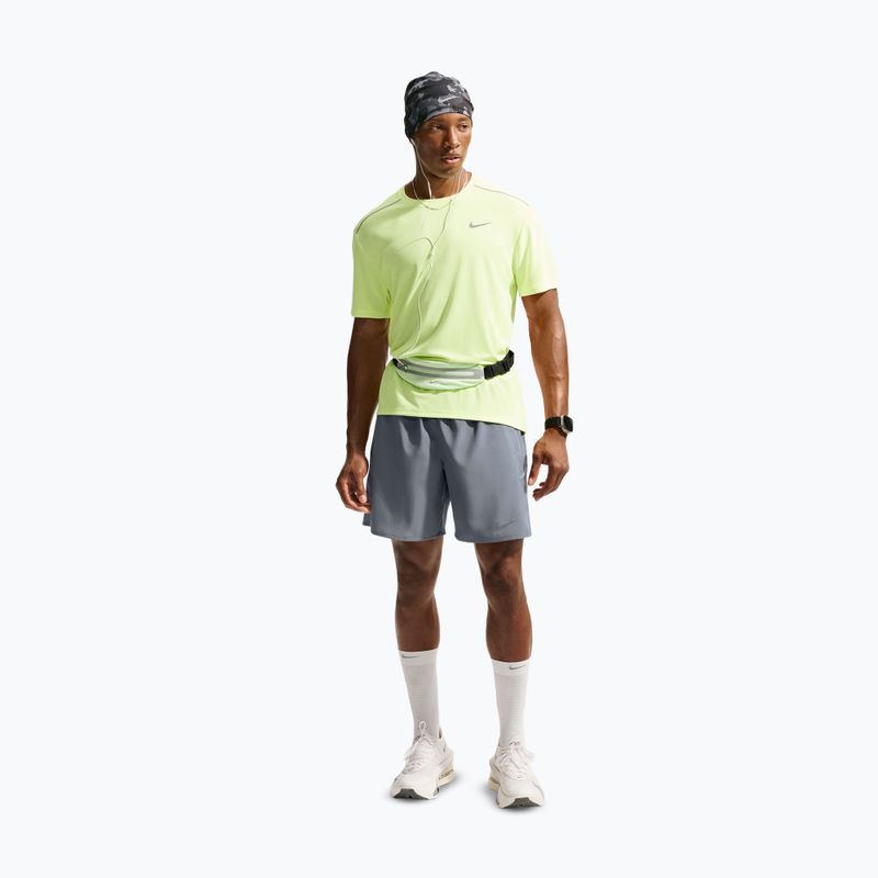 Men's running shorts Nike Miler Dri-Fit 2in1 7" smoke grey/smoke grey 2