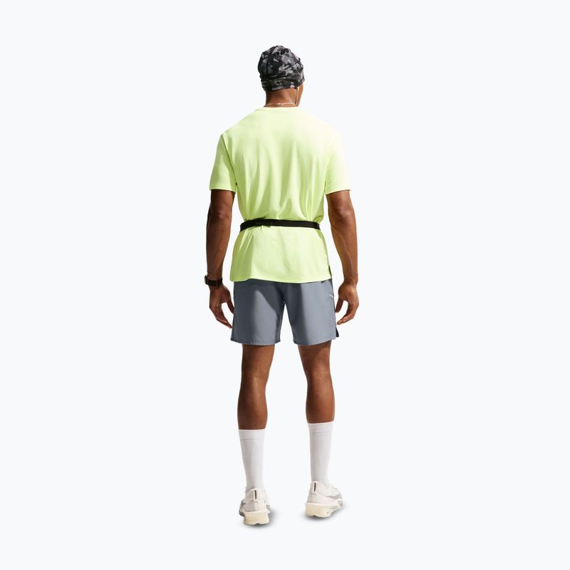Men's running shorts Nike Miler Dri-Fit 2in1 7" smoke grey/smoke grey 4