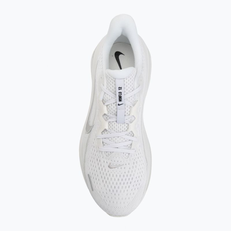 Men's running shoes Nike Winflo 12 white/summit white/metallic silver 5