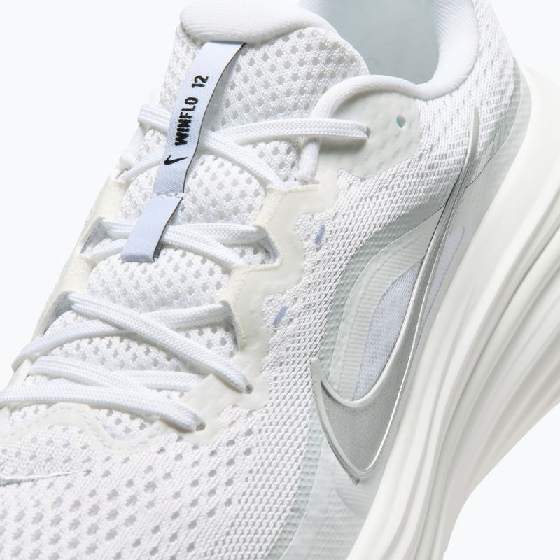 Men's running shoes Nike Winflo 12 white/summit white/metallic silver 3
