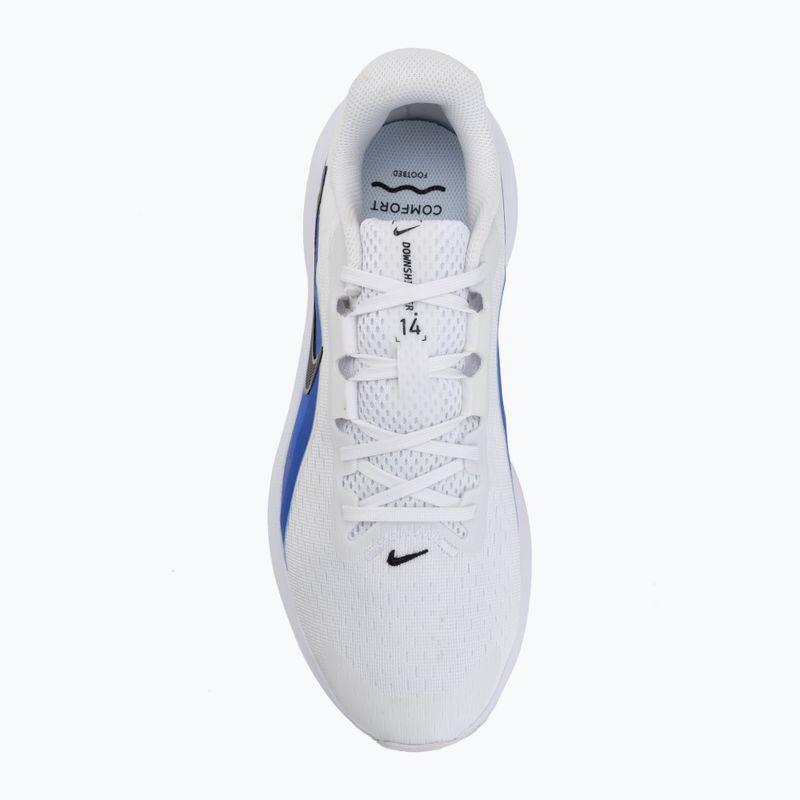 Men's running shoes Nike Downshifter 14 white/racer blue/anthracite/black 5
