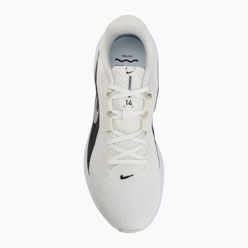 Men's running shoes Nike Downshifter 14 summit white/black/white/metallic silver 5