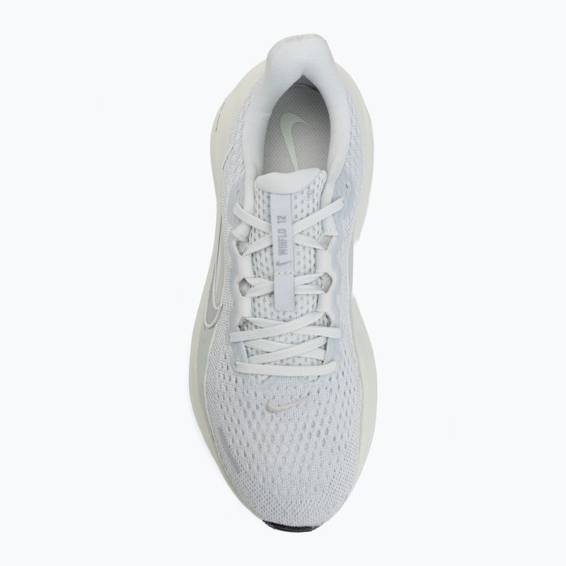 Women's running shoes Nike Winflo 12 off white/barely green/metallic silver 5