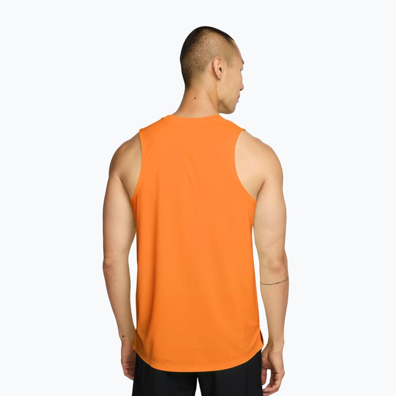Men's running T-shirt Nike Miler Dri-Fit total orange 2