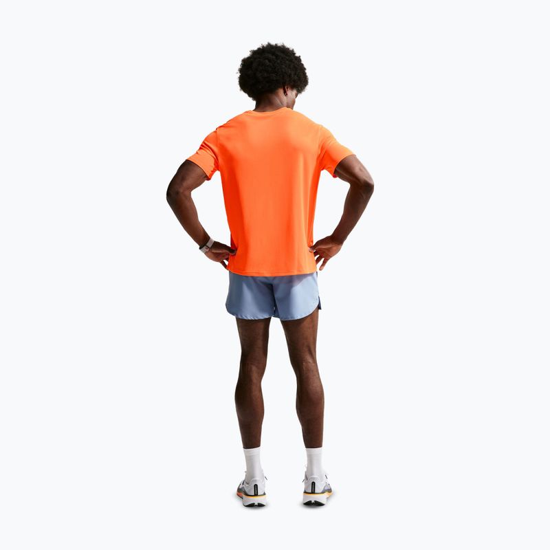 Men's running T-shirt Nike Miler Dri-Fit UV total orange 2