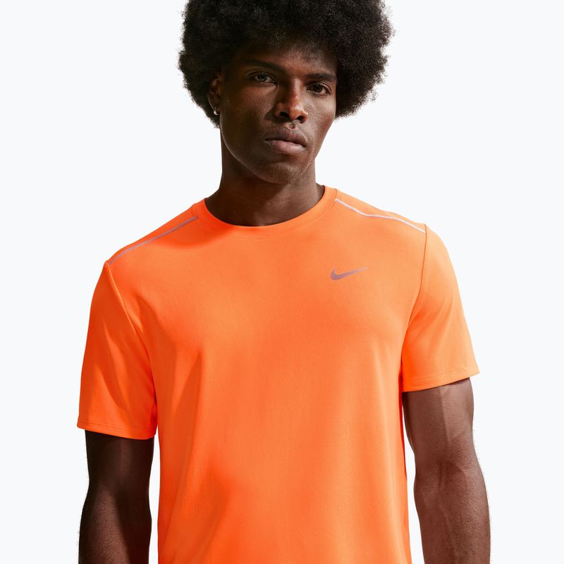 Men's running T-shirt Nike Miler Dri-Fit UV total orange 4