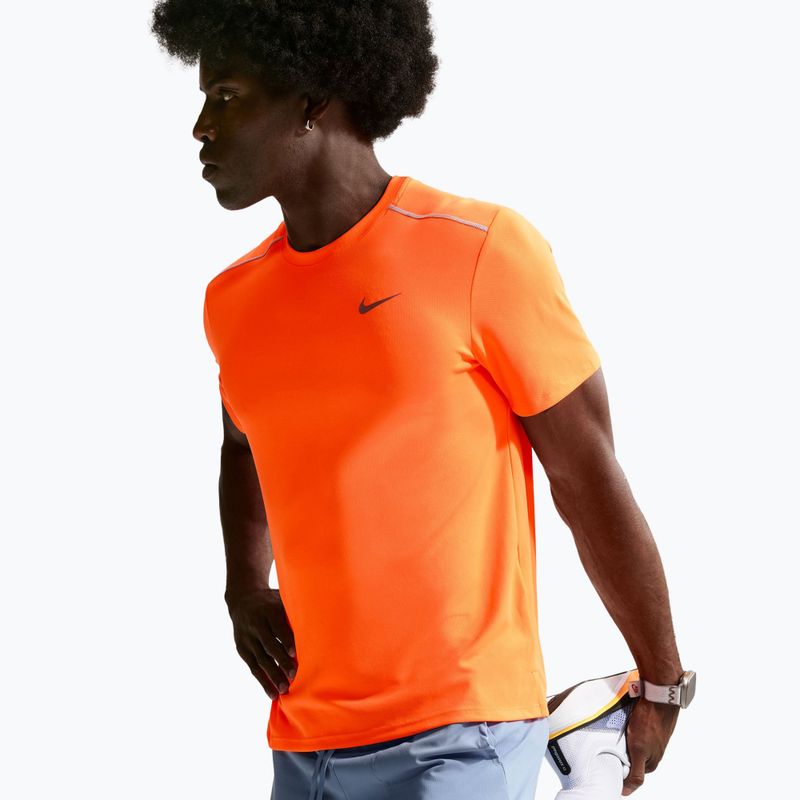Men's running T-shirt Nike Miler Dri-Fit UV total orange 5