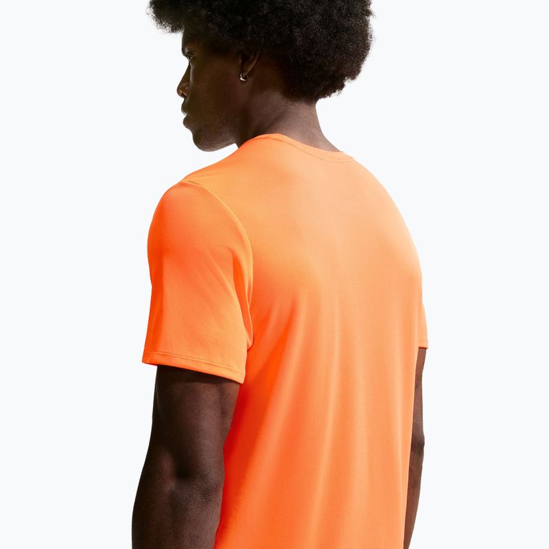 Men's running T-shirt Nike Miler Dri-Fit UV total orange 6