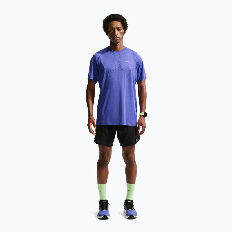 Men's running T-shirt Nike Stride Dri-Fit ADV lapis/deep royal blue 2