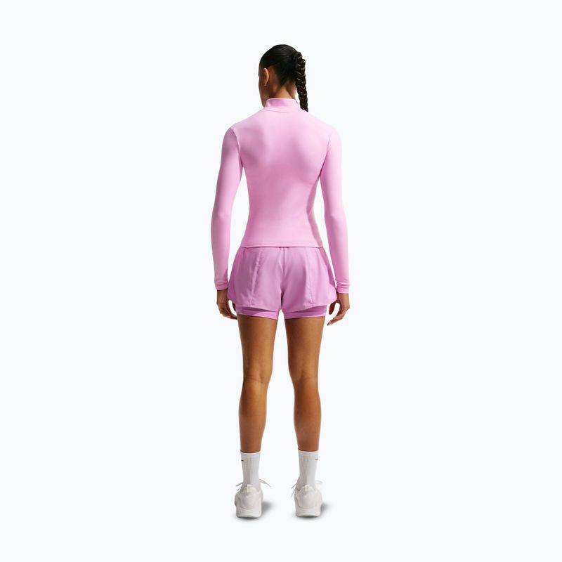 Women's running shorts Nike One Dri-FIT 2IN1 light magenta/white 3